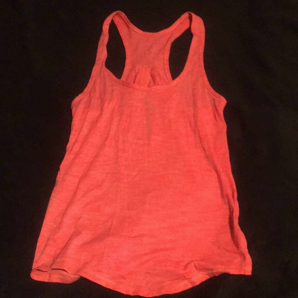 Lululemon size 6 reddish orange love tank top